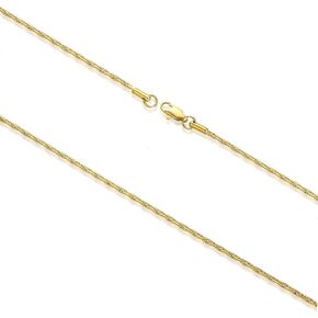 Gold Plated Thin Chain for Women, 14K Real Gold Plated 1.8mm Surgical Stainless Steel Chain Neclace for Men and Women