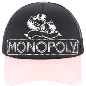 Hasbro Monopoly Baseball Cap, Adult Snapback Hat with Flat Brim, Olive Green