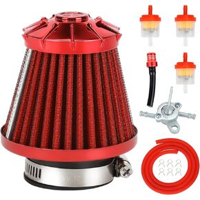35mm (1-3/8") Air Filter Compatible with TaoTao Coolster 125cc 110cc 90 70 50 Baja Sunl NST X-Pro Roketa Chinese ATV Quad 4 Wheeler SSR CRF50 XR50R Go Kart Pit Dirt Bike Parts with Fuel Line