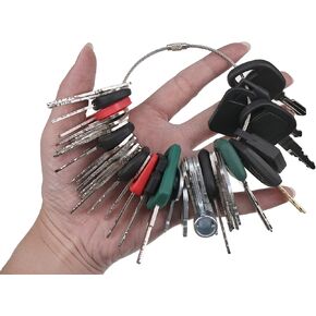 Solarhome 42 Keys Heavy Equipment Key Set Construction Ignition Key Set for Case Cat Komatsu John Deere JCB Volvo Excavator Key Heavy Equipment Master Key Set