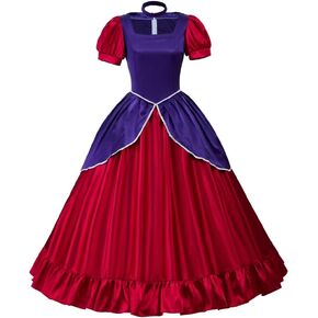Princess Dress Adult Evil Step Sister Dress Cosplay Costume Fancy Ball Gown Court Dress for Women