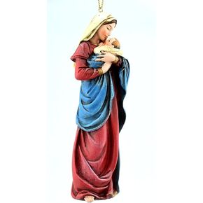 Gifts of Faith 5-inch Mother's Kiss Mary Statue Ornament Figure with Infant Baby Jesus (PC289)