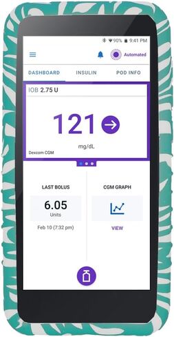 Sugar Medical Omnipod 5 Gel Skin Case with Dexcom G7 cutout | PDM Protective Cover | Protect Omnipod 5| Diabetes Care (Digital Camo) in Kuwait