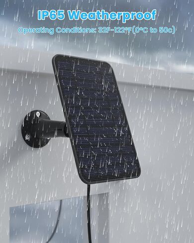 5W Solar Panel Charger Compatible with New Blink Outdoor 4 (4th Gen) Camera, Solar Panel with Battery for Blink Camera Outdoor, with 9.8ft Cable, IP65 Weatherproof, Includes Secure Wall Mount, 3 Pack in Saudi Arabia