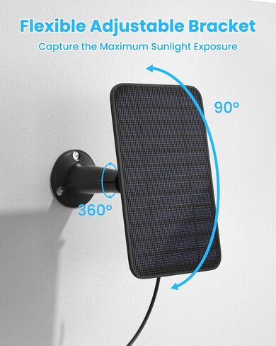 5W Solar Panel Charger Compatible with New Blink Outdoor 4 (4th Gen) Camera, Solar Panel with Battery for Blink Camera Outdoor, with 9.8ft Cable, IP65 Weatherproof, Includes Secure Wall Mount, 3 Pack in Saudi Arabia