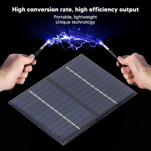 Garosa 1.5W 12V Mini Small Solar Panel Module Micro Solar Panels Photovoltaic Cells Polysilicon Solar Panel for DIY Solar Light Phone Charger Flashlight in Saudi Arabia