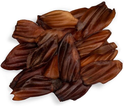 Erik & Paws Smoked Cow Ears for Dogs - Premium All-Natural, Unbleached 100% Cow Ears, No Additives or Hormones, Smoked in The USA, Safe Rawhide Alternative, Gentle on Tummies - 18 Count in Saudi Arabia