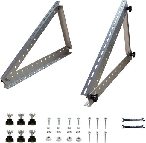 45in Adjustable Solar Panel Tilt Mount Brackets Kit Folding Tilt Legs for RV, Roof, Boat, Any Off-Grid Systems in Saudi Arabia