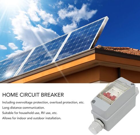 Mini Circuit Breaker, MCB 2P DC 500V 32A PV System DC Disconnect Switch Solar PV System Isolator with IP65 Distribution Box for Solar Panels Grid System (with Cable and PV Connector) in Kuwait