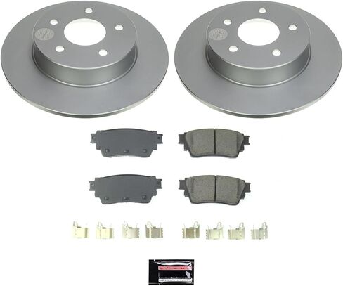 Power Stop Rear KOE8675 Stock استبدال وسادة الفرامل ومجموعة الدوار التخصص التلقائي لنيسان ألتيما 2019-2023، نيسان كيكس 2021 [نموذج محدد] in Kuwait