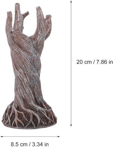 VICASKY الراتنج درياد زهرية شجرة جذع زهرية ترتيب وعاء المائية تررم كونترتوب زخرفة للمنزل مكتب حديقة (أبيض) in Kuwait