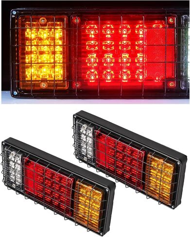 KAX 40 LED Trailer Tail Lights Kit Waterproof Trailer Side Marker Lights with Reverse Turn Signal Brake Running Light Kit for Boat Truck UTV UTE RV Camper Pickup (2 Pack) in Saudi Arabia