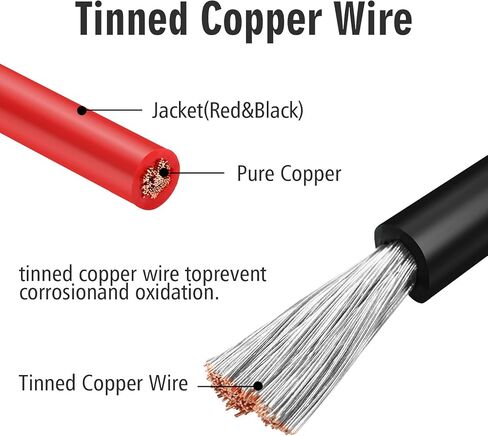 SAE Battery Connector 10AWG SAE to O Ring Terminal 2-Pin Quick Disconnect SAE Battery Cable Extension Wire with15A/20A/30A Fuses for Solar Panel Automotive Motorcycle Cars RV 4FT in Saudi Arabia