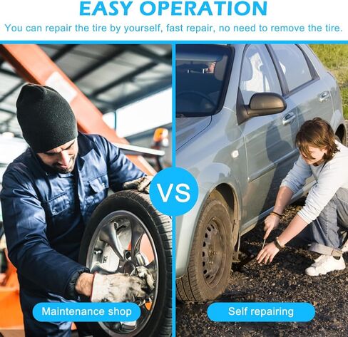 40 قطعة من مسامير إصلاح الإطارات، الخدمة الذاتية لإصلاح الإطارات، مسمار مطاطي لإصلاح الإطارات، للسيارات والدراجات النارية والسيارات والشاحنات والجرار in Kuwait