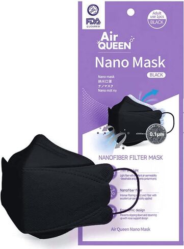 KOREAC_ [Air Queen Nano Mask_Black (20 Count) in Kuwait