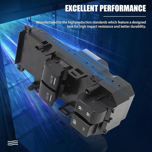 مفتاح رئيسي لنوافذ الطاقة متوافق مع Accord Coupe 2008 2009 2010 2011 2012 مفتاح رئيسي للنافذة الجانب الأيسر للسائق، استبدال تلقائي لأعلى ولأسفل #35760-TE0-A31 35750-TE0-A01 in Kuwait