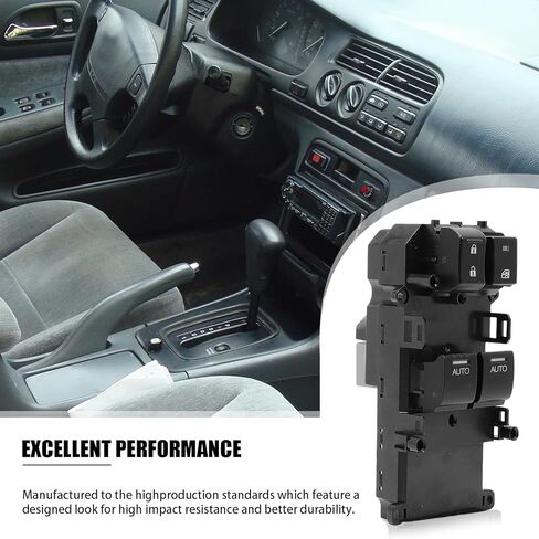 مفتاح رئيسي لنوافذ الطاقة متوافق مع Accord Coupe 2008 2009 2010 2011 2012 مفتاح رئيسي للنافذة الجانب الأيسر للسائق، استبدال تلقائي لأعلى ولأسفل #35760-TE0-A31 35750-TE0-A01 in Kuwait