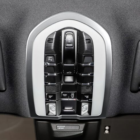 Center Console Front Reading Light Frame Cover Sticker for Porsche Macan/Cayenne/Palamera 2011-2019 Interior Decorative Trim Accessories (Red) in Kuwait