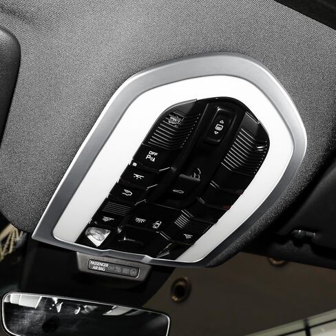 Center Console Front Reading Light Frame Cover Sticker for Porsche Macan/Cayenne/Palamera 2011-2019 Interior Decorative Trim Accessories (Red) in Kuwait