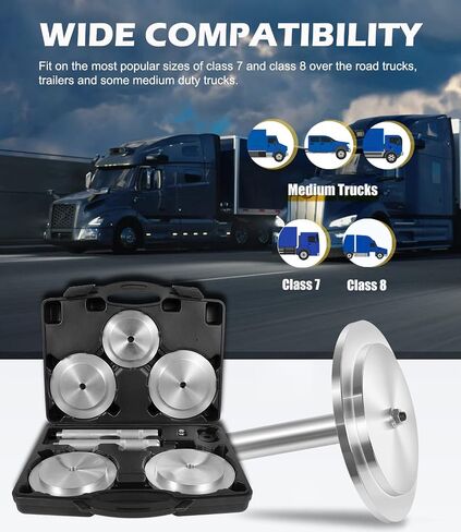 Yoursme 61850 Truck Hub Seal Installer Kit, Heavy Duty Seal Drivers Set for Size Seals for Class 7 8 Trucks, Trailers and Some Medium Duty Trucks in Saudi Arabia