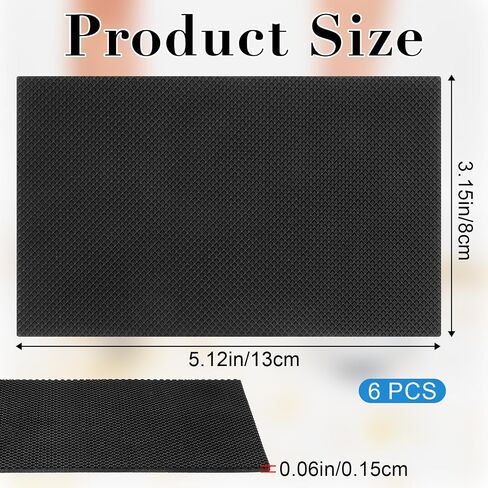 6 Pcs Shoe Sole Protector for High Heels Black Shoes Heel Pads Soft Rubber Shoe Bottom Grips Pads Accessories Can Be Cropping Non Slip Self Adhesive Sole Guard Inserts for Women Boots in Saudi Arabia