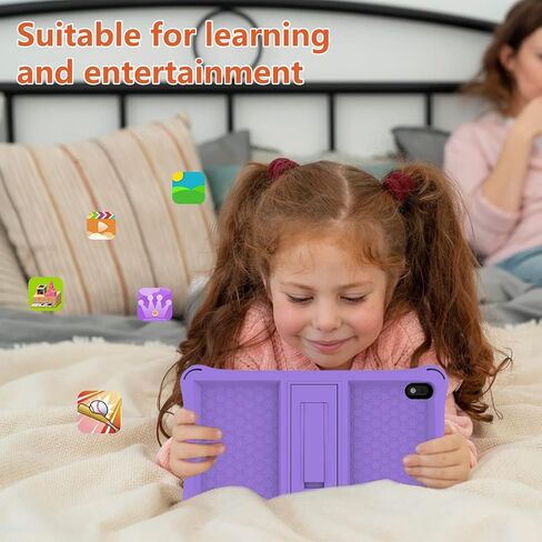 ATOZEE 7 Inch Kids Tablet, Android Toddler Tablet, 32GB ROM+4GB RAM, Quad-core Processor, IPS HD Eye-Care Touchscreen, Dual Camera Tablets PC with Silicone Case Blue in Saudi Arabia