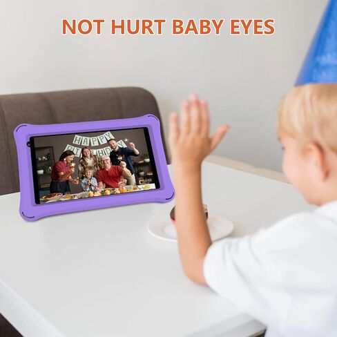 ATOZEE 7 Inch Kids Tablet, Android Toddler Tablet, 32GB ROM+4GB RAM, Quad-core Processor, IPS HD Eye-Care Touchscreen, Dual Camera Tablets PC with Silicone Case Blue in Saudi Arabia