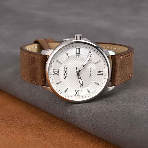 WOCCI Elite Watch Band, Top Grain Leather, Quick Release, Band Width 18mm 20mm 22mm in Saudi Arabia