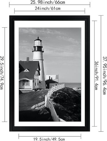 Picrit 18x24 Picture Frame 3 Pack, Black Poster Frame, Display Poster 16 x 20 with Mat or 18 x 24 Without Mat for Horizontal or Vertical Wall Mounting in Kuwait