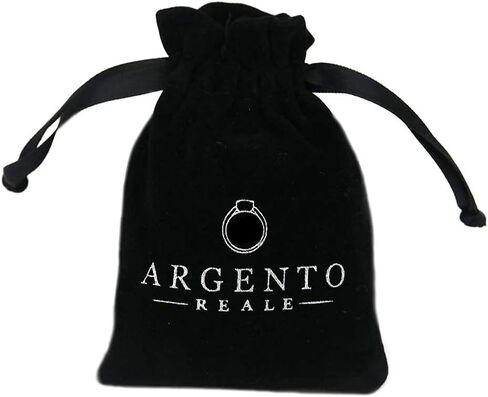 ARGENTO REALE Authentic 925 Sterling Silver Box Chain Necklace, Silver Box Link Necklace, Sterling Silver Chain 16-30 Inch, Made In Italy, Women Men in Kuwait