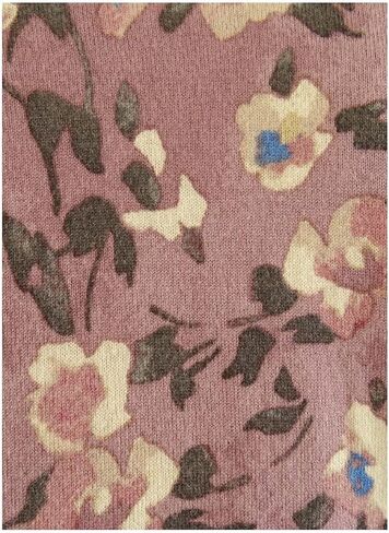 سترة Lauren Ralph Lauren النسائية المصنوعة من القطن المخلوط بالزهور (L، أرجواني متعدد) in Kuwait