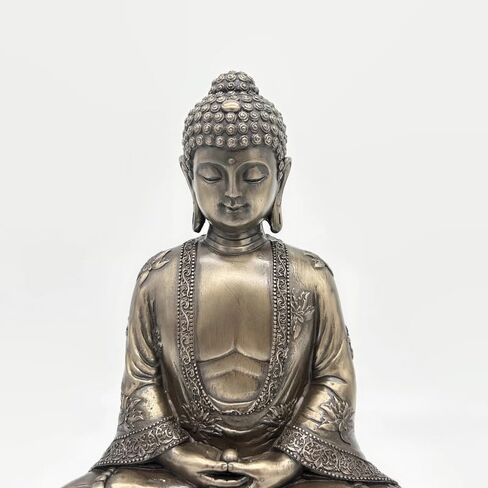 Meditation Buddha Statue for Indoor Home Decor Decorative Buddha Bronze Gold Finish 9" Statue in Saudi Arabia