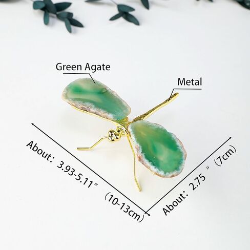 العقيق الأزرق الطبيعي اليعسوب كريستال ديكور 4 في شفاء كريستال العقيق اليعسوب حلية اليدوية ديكور المنزل الهدايا in Kuwait