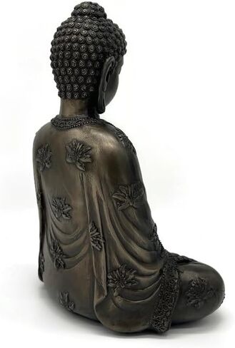 Meditation Buddha Statue for Indoor Home Decor Decorative Buddha Bronze Gold Finish 9" Statue in Saudi Arabia