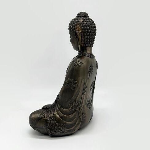 Meditation Buddha Statue for Indoor Home Decor Decorative Buddha Bronze Gold Finish 9" Statue in Saudi Arabia