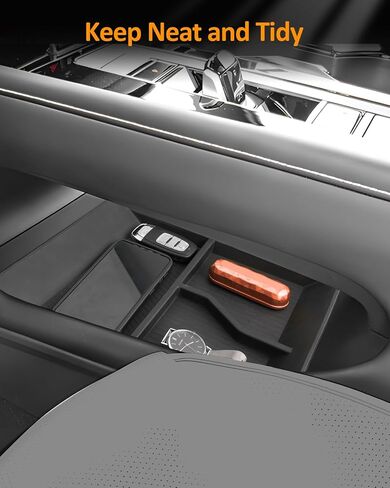 for Volkswagen Atlas 2024 2025 Center Console Organizer Tray Accessories Armrest Front Storage Box Insert Tray (for Volkswagen Atlas Armrest Center Organizer in Saudi Arabia
