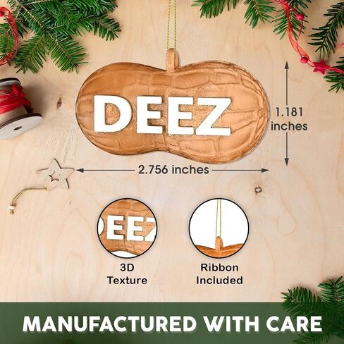 Deez Nuts Ornament, Peanuts Christmas Ornaments, Funny Ornaments for Adults, Funny Christmas Ornaments Adult, Peanuts Ornaments, Funny Adult Christmas Ornaments, Ugly Christmas Ornaments Funny Odd in Saudi Arabia