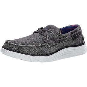 Skechers Men's Status 2.0-Lorano Moc Toe Canvas Deck Shoe Moccasin