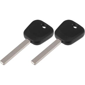 X AUTOHAUX Car Replacement Uncut Transponder Chip Key Chipped Ignition Key Fob for Chevrolet for GMC for Buick 2pcs