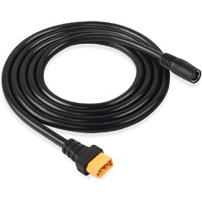 GINTOOYUN DC 8mm to XT60 Power Cable, 5Ft DC7909 7.9mm x 5.5mm Female to XT-60 Male Adapter Cord for for Solar Panels Portable Power Station 14AWG 1.5m