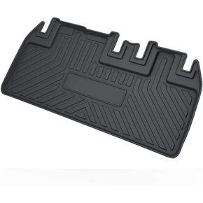 Sienna Cargo Liner for 2011-2019 Toyota Sienna Trunk Liner Tray Heavy Duty Rubber Rear Cargo Area Mat Waterproof Protector Floor Mat Black (Without Power Folding 3rd Row Seats)