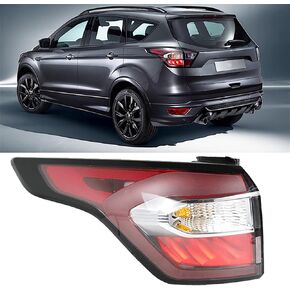 Rear Brake Indicator Tail Light Replacement for Escape 2017 2018 2019 with Side Lights Red Lens Left Driver Side Outer Tail Lamp GNT56215209