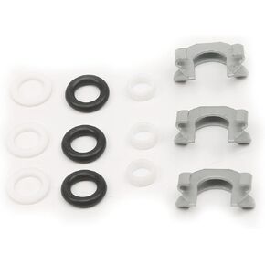 03H198149 Fuel Injectors Seals Repair O-ring Kit 3pcs Compatible with VW Passat CC Eos Touareg Atlas Audi Q7 Porsche Cayenne Skoda