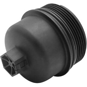 MDEOOSKY 11427557011 Oil Filter Housing Cover Cap, Car Oil Filter Cover Cap Assembly Housing Car Engine Oil Filter Cap Oil Filter Cap Replacement for Mini Cooper Select Models 1Pc Black