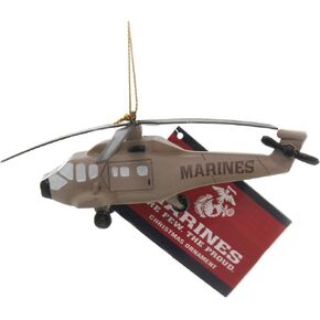 Kurt Adler U.S. Marine Corps Helicopter Hanging Ornament, 4.53 inches Tall,Memorial Day
