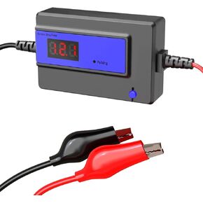 Battery Desulfator，Battery Maintainer for Cars, Trucks, Motorcycles, ATV, Boats, RV Battery,Auto-Setting (12-48V 200AH Blue)