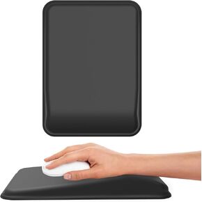 Ergonomic Mouse Pad and Keyboard Wrist Rest, Mouse Pad with Wrist Support, Memory Foam Wrist Rest with Non-Slip PU Base for Laptop and Computer Keyboard