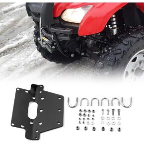 WeiSen Winch Mounting Bracket Plate Heavy-Duty Steel Compatible with Honda TRX420 Rancher 4x4 2x4 2007-2014