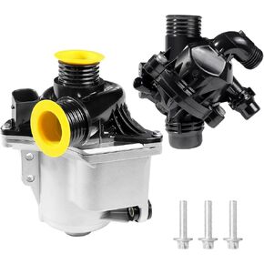 11517632426 Electric Engine Water Pump & Thermostat for BMW E90 X1 X3 X4 X5(E70) X6 Z4 135i 135is 335i xDrive 335is 535i GT 535xi 640i 740Li 3.0 L6 E82 E92 E60 F10 Replace OE# 11517588885 11519455978