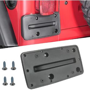Rear License Tag Plate Frame Bracket Holder Compatible with 1997 1998 1999 2000 2001 2002 2003 2004 2005 2006 Jeep Wrangler TJ Replace 5517499